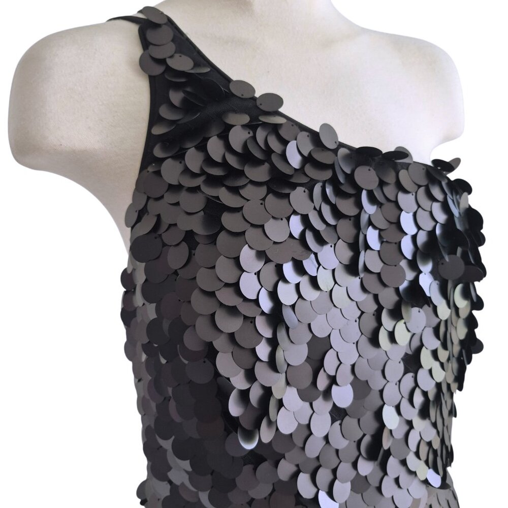 NWT Nova Luxe Vivi Sequin Drop Dead Gorgeous Gown Black Show Stopper! 1X - Picture 6 of 16